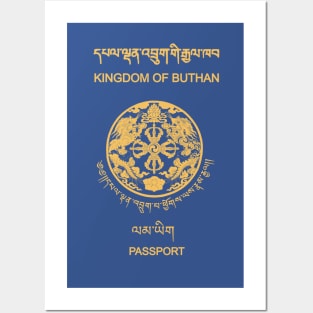 Bhutan passport Posters and Art